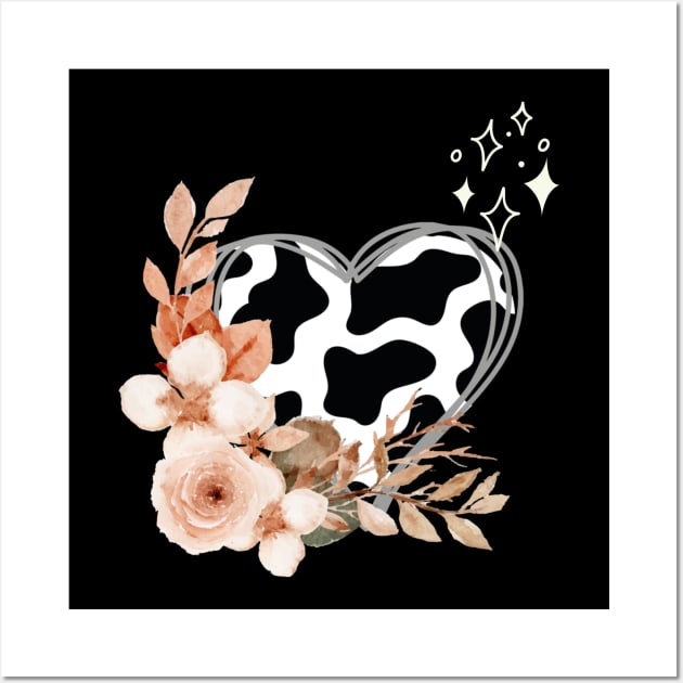 Cow Lover Badge Wall Art by NICHE&NICHE